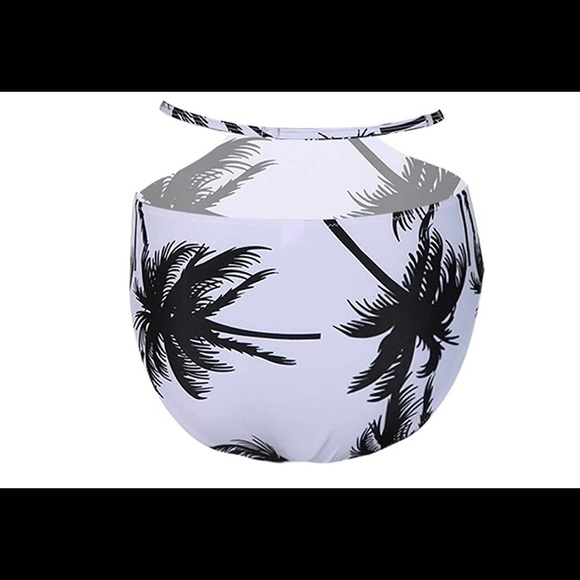 Off Shoulder Ruffle High Waisted Bikini swimsuit - Picture 4 of 6